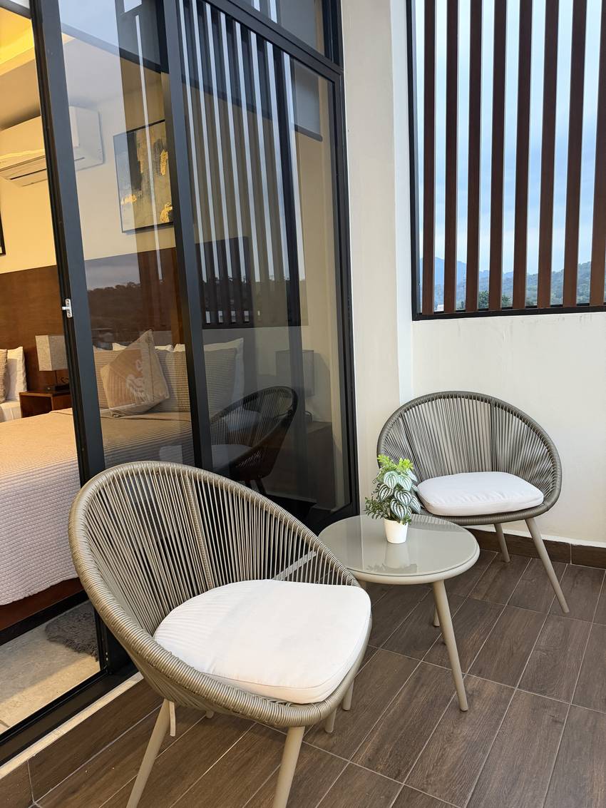 Balcón privado de la habitación Diamante